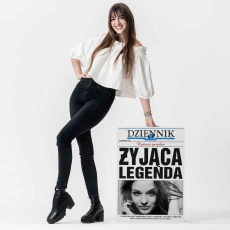 Kartka na 18 urodziny XXL DZIENNIK - �YJ�CA LEGENDA