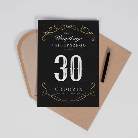 Kartka na 30 urodziny DLA FACETA - A4