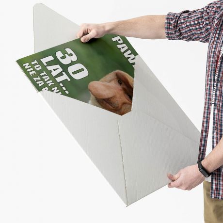 Kartka na 30 z nosaczem XXL PREZENT NA 30 DLA NIEGO