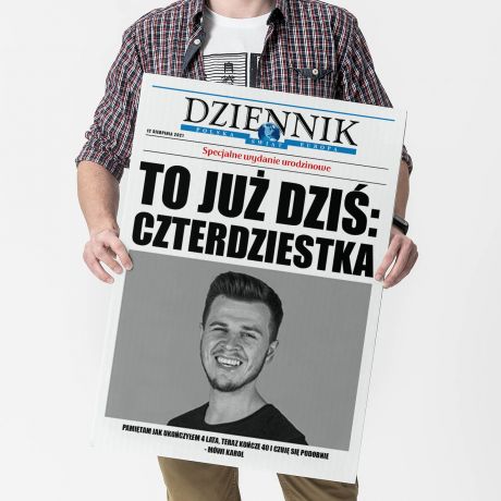 Kartka na 40 urodziny dla faceta TO JU� DZI�