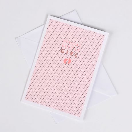 Kartka na narodziny dziewczynki BABY GIRL