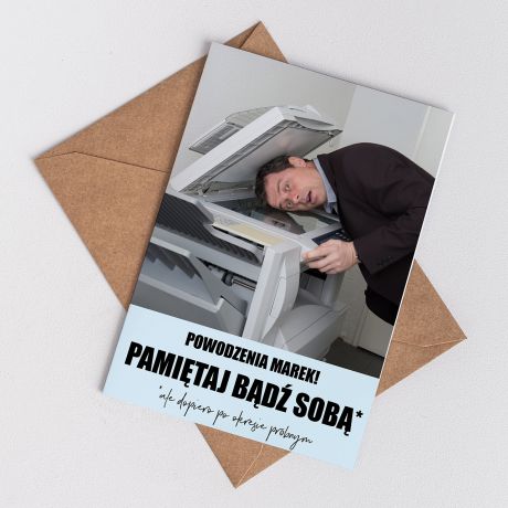 Kartka na poegnanie kolegi z pracy NOWA PRACA