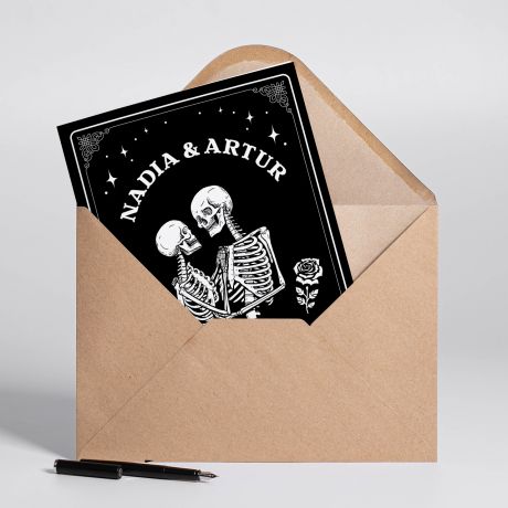 �mieszna kartka na rocznic� DOP�KI �MIER� NAS NIE ROZ��CZY A4