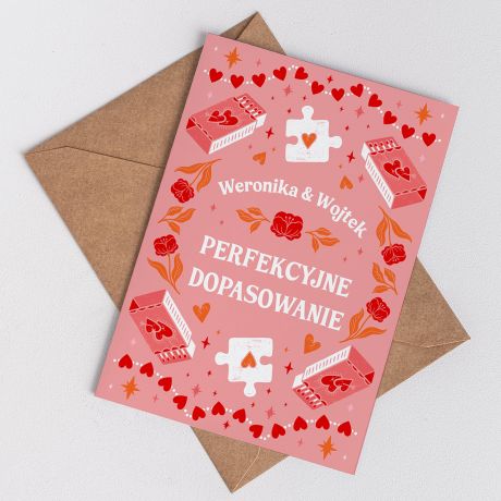 Personalizowana kartka na rocznic PERFEKCYJNE DOPASOWANIE