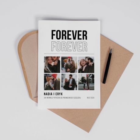 Kartka na rocznic lubu FOREVER