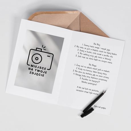 Kartka na lub cywilny A4 GRZECH kartka lubna prezent na lub cywilny kartka lubna personalizowana