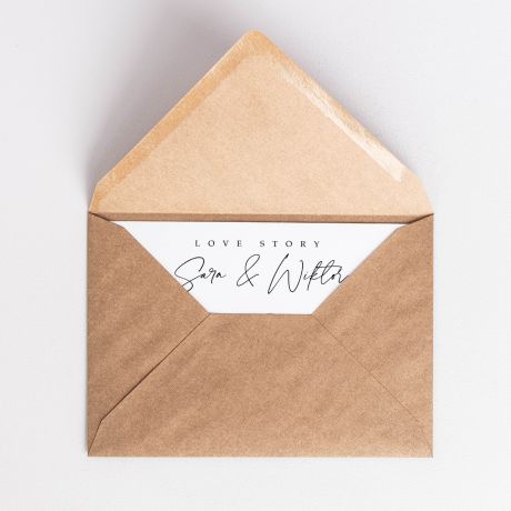 Kartka na lub personalizowana LOVE STORY