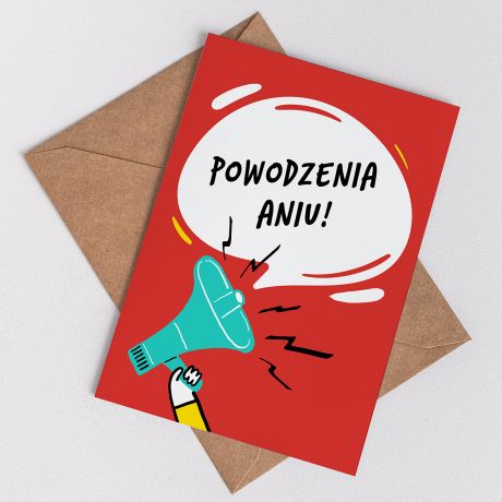 Personalizowana kartka okolicznociowa POWODZENIA prezent motywacyjny kartka motywacyjna