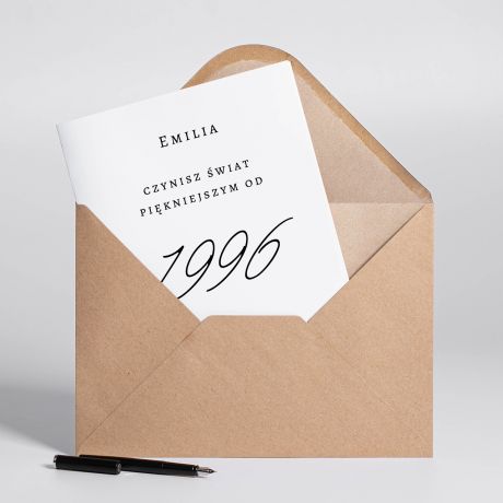 Kartka personalizowana NA 30 Urodziny - A4