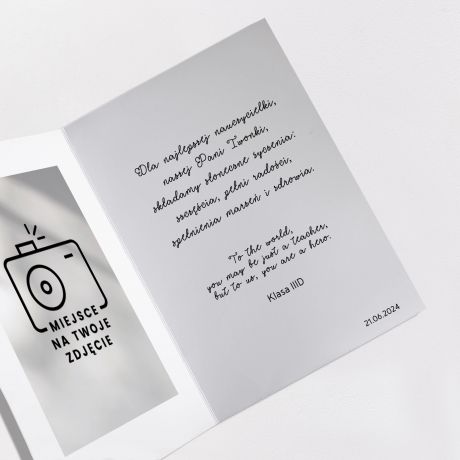 Personalizowana kartka PODZIKOWANIE DLA NAUCZYCIELA ANGIELSKIEGO 