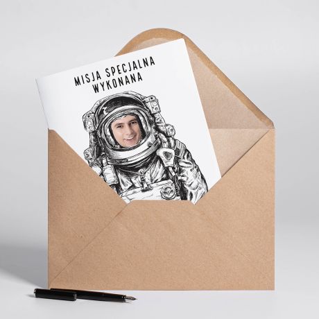 Kartka na podzi�kowanie dla �wiadka MISJA SPECJALNA A4 kartka dla �wiadka podzi�kowanie dla �wiadka