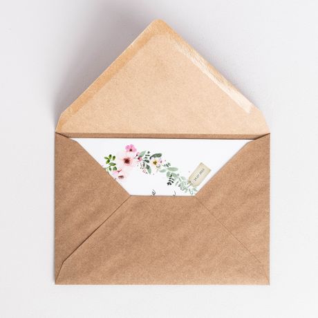 Kartka na lub personalizowana KWIECISTE SERCE