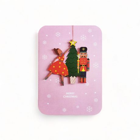 Kartka witeczna z upominkiem MERRY CHRISTMAS kartka na boe narodzenie prezent dla rodzicw na wita