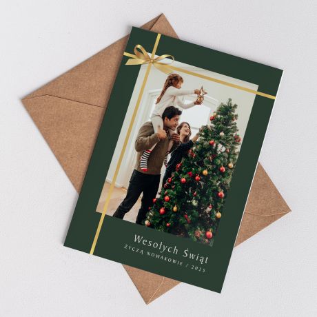 Kartka witeczna ze zdjciem i yczeniami PREZENT upominek na wita personalizowana kartka witeczna