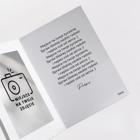 Kartka witeczna ze zdjciem i yczeniami PREZENT upominek na wita personalizowana kartka witeczna