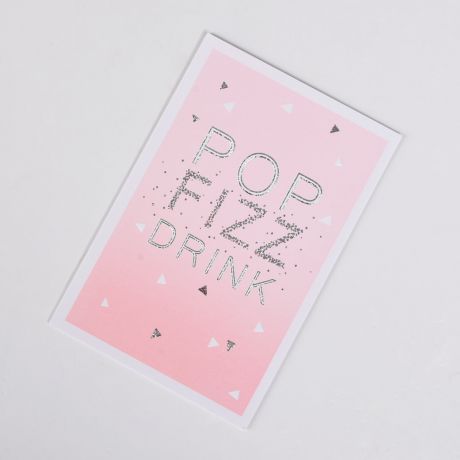 Kartka urodzinowa dla imprezowiczki POP FIZZ DRINK