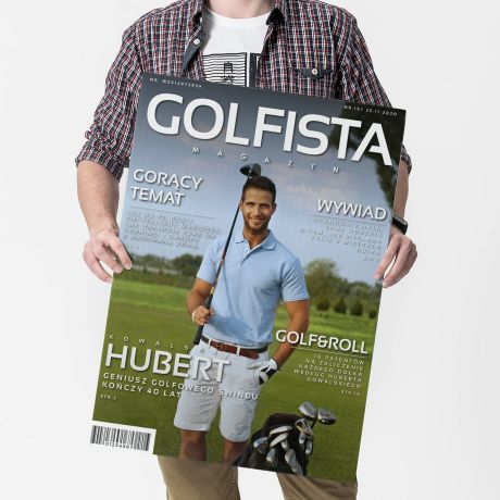 Kartka urodzinowa du�a MAGAZYN prezent dla golfisty