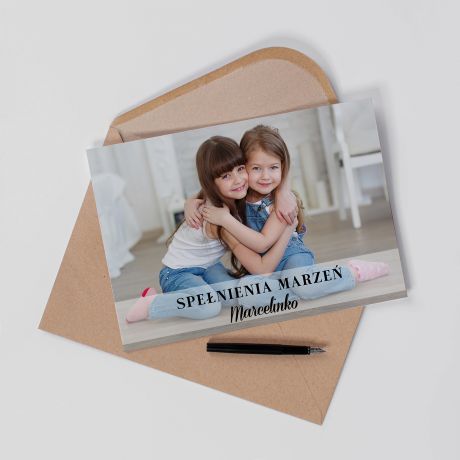 Kartka urodzinowa z w�asnym zdj�ciem URODZINOWE FOTO A4 kartka na urodziny kartka ze zdj�ciem