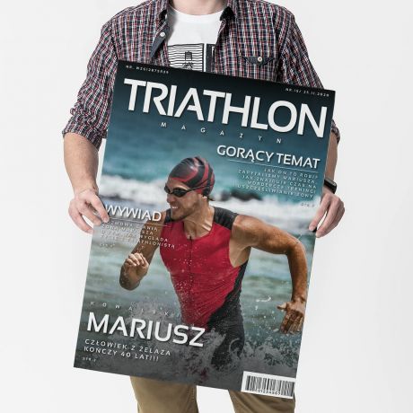 Kartka urodzinowa XXL MAGAZYN prezent dla triathlonisty