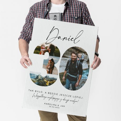 Kartka urodzinowa xxl PREZENT NA 30 URODZINY