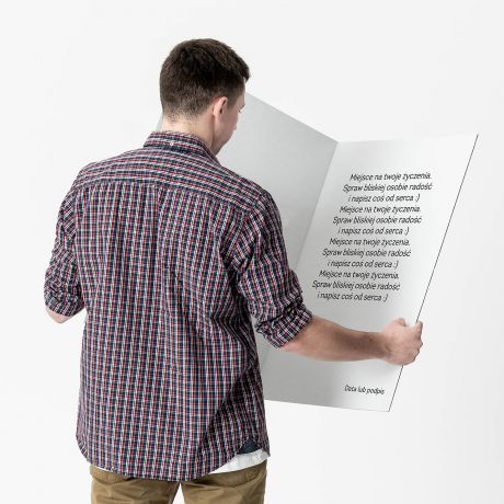 Kartka urodzinowa xxl PREZENT NA 30 URODZINY personalizowana kartka na 30 urodziny prezent urodzinowy