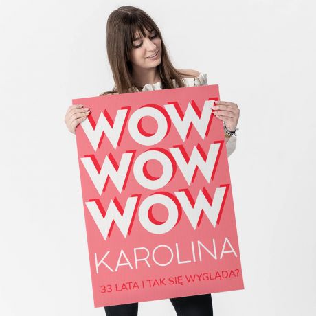 Kartka urodzinowa XXL WOW