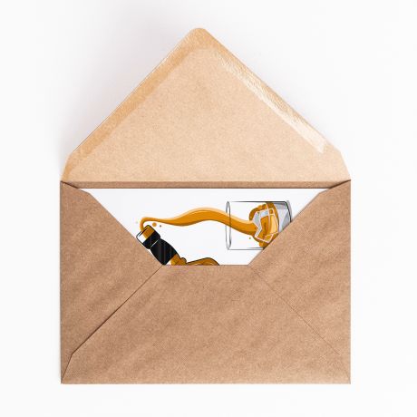 Kartka urodzinowa z alkoholem DOSKONAY ROCZNIK