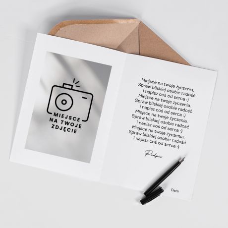 Personalizowana kartka urodzinowa ZE ZDJCIEM A4 kartka na urodziny upominek na urodziny