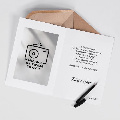 Kartka urodzinowa YJ WIECZNIE A4 kartka na urodziny prezent dla historyka prezent dla nauczyciela historii