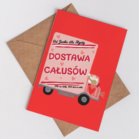 Kartka walentynkowa DOSTAWA CAUSW