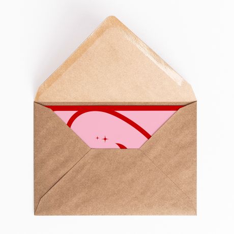 Kartka walentynkowa JA CIEBIE BARDZIEJ kartka na walentynki upominek na walentynki dla niego