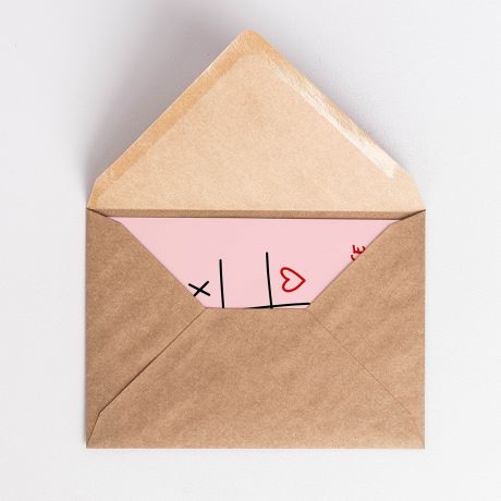 Personalizowana kartka walentynkowa KӣKO I KRZYYK kartka na Walentynki upominek na Walentynki