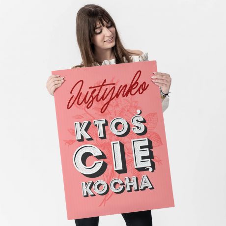 Kartka walentynkowa XXL KTO� CI� KOCHA