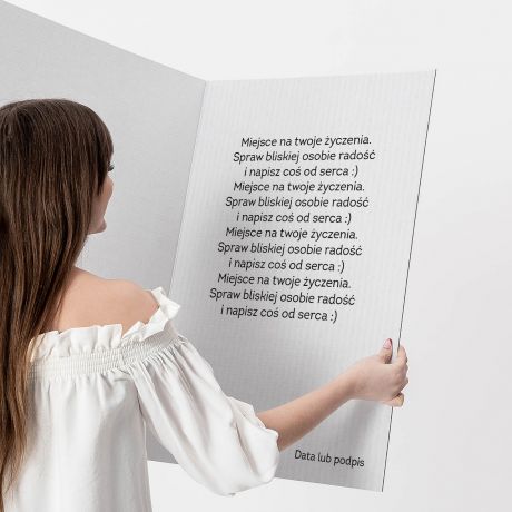 Kartka XXL DLA JEDYNEGO prezent na walentynki dla niego kartka walentynkowa dla niego prezent dla niego