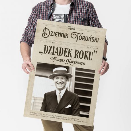 Kartka XXL DZIADEK ROKU kartka na Dzie� Dziadka