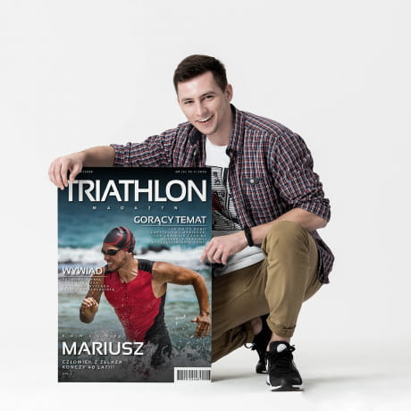 Kartka urodzinowa XXL MAGAZYN prezent dla triathlonisty