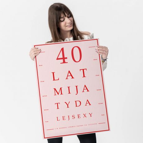 Kartka XXL NA 40 URODZINY Nadal sexy