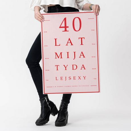 Kartka XXL NA 40 URODZINY Nadal sexy