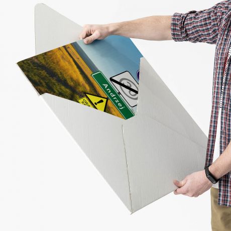 Kartka XXL PREZENT NA 40 URODZINY znaki