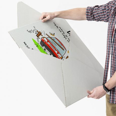 Kartka XXL PREZENT NA ZDANE PRAWO JAZDY 