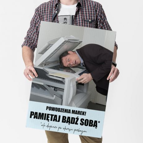 Kartka XXL PREZENT Z OKAZJI NOWEJ PRACY