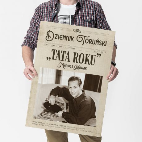 Kartka XXL TATA ROKU prezent dla taty