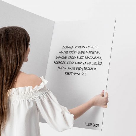 Personalizowana kartka urodzinowa XXL MAGAZYN JEJ STYL dua kartka na urodziny