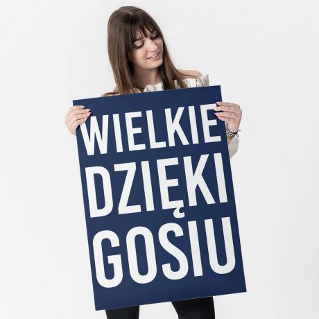 Kartka XXL WIELKIE DZI�KI prezent na podzi�kowanie