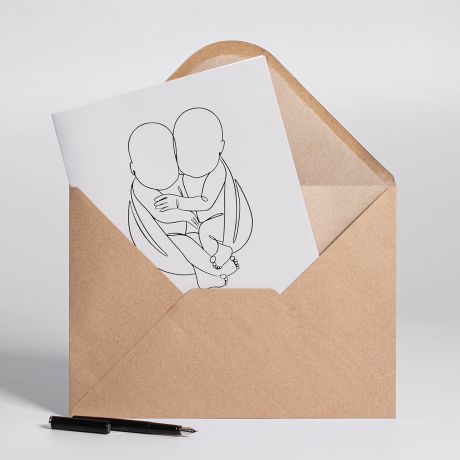 Kartka z okazji NARODZIN BLI�NI�T A4 prezent dla bli�ni�t personalizowana kartka