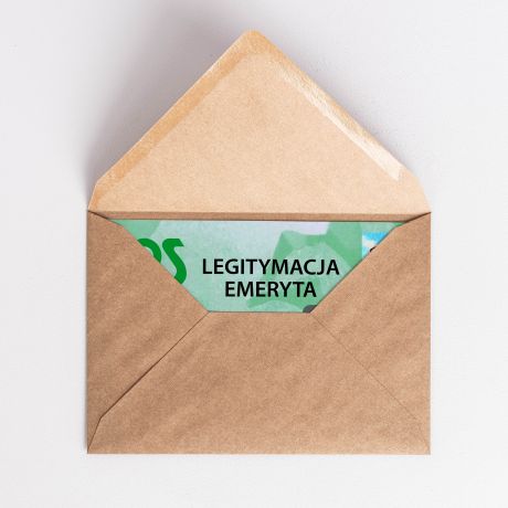 Kartka z okazji przejcia na emerytur LEGITYMACJA