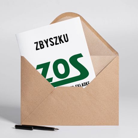 Kartka z okazji przej�cia na emerytur� ZOS - A4 kartka na emerytur� upominek na emerytur�