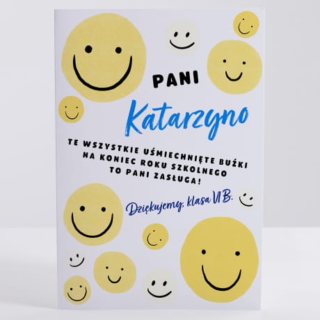 Kartka z podzikowaniami DLA NAUCZYCIELA prezent dla nauczyciela