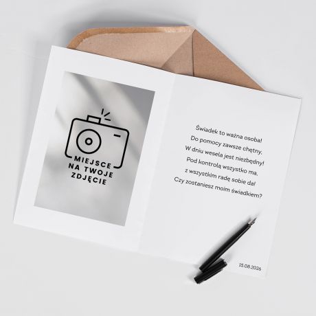 Kartka ze zdj�ciem PRO�BA DO �WIADKA - A4