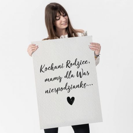 Kartka ZOSTANIECIE DZIADKAMI XXL